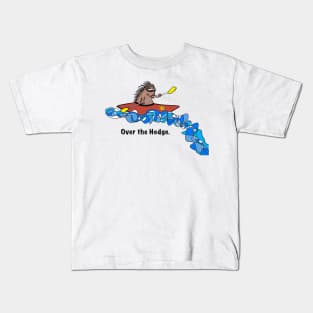 Over the Hedge whitewater kayaking hedge Kids T-Shirt